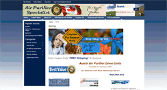 Desktop Screenshot of airpurifierspecialist.com